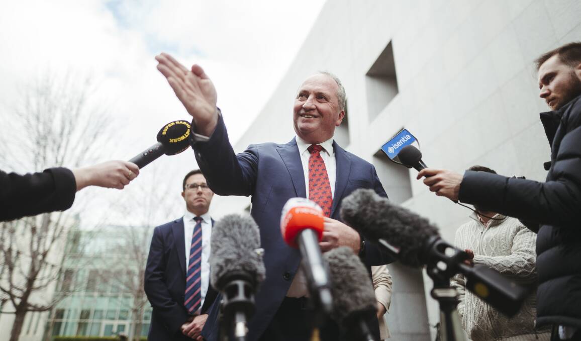 FOURTH ESTATE: Barnaby Joyce said regional media has his full support and he hopes a new package will help lure new journalists. Photo: Dion Georgopoulos, file
