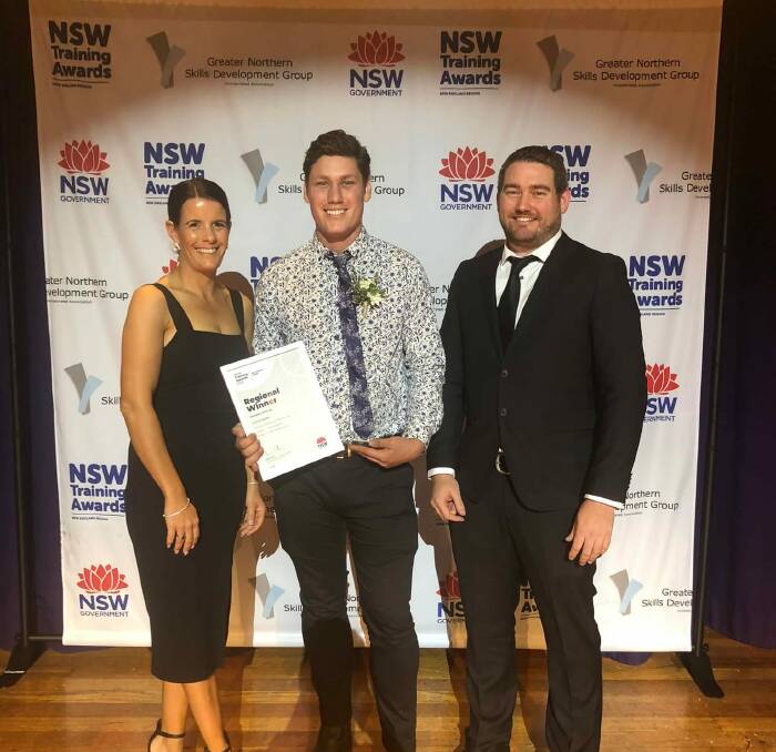 BIG WINNER: Lachlan Butler took out the top prize, Apprentice of the Year, for his work as with Boss Engineering. Photo: Indigico Creative