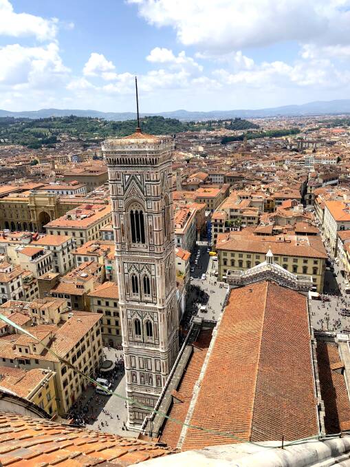 The view from the top of Duomo.