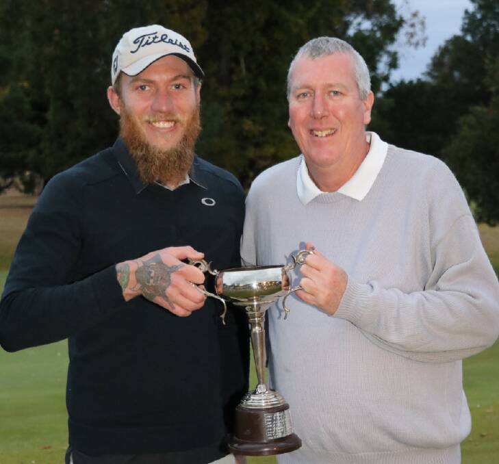 CUP WINNERS: Todd Cross and Tony Driscoll. Photo: Richard Hudson