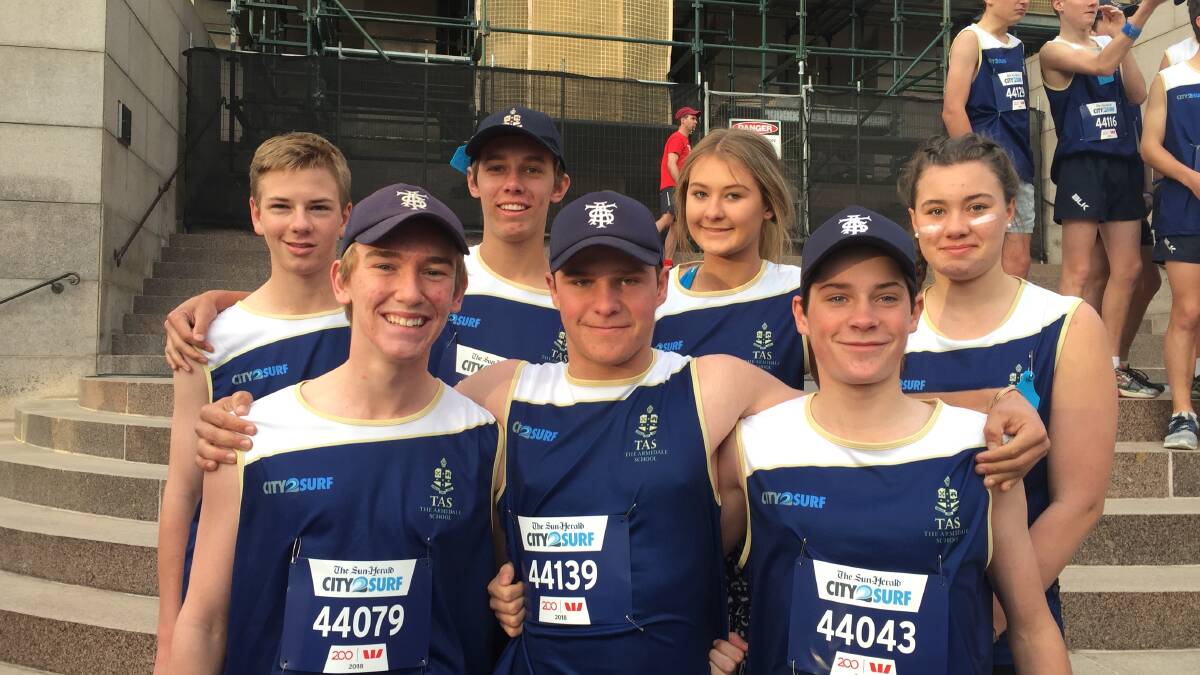 Seven local students at City 2 Surf