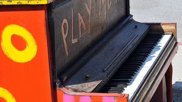 Play the town’s public piano