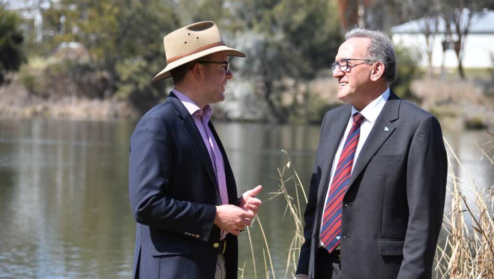 Northern Tablelands MP Adam Marshall and Deputy Mayor Anthony Michael announced a $2.2 million project for Lake Inverell 
