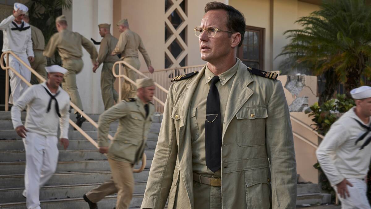Patrick Wilson stars as intelligence officer Edwin Layton in Midway. Picture: Supplied