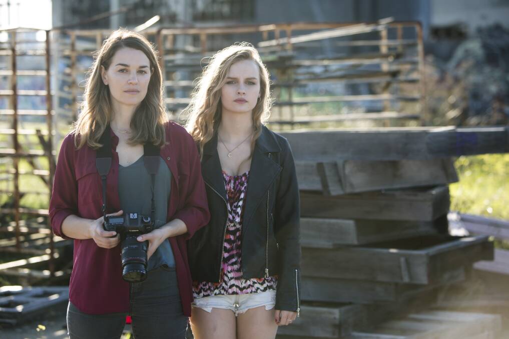 Claire (Laura Gordon), left, and Angie (Olivia DeJonge) in Undertow. Picture: Supplied