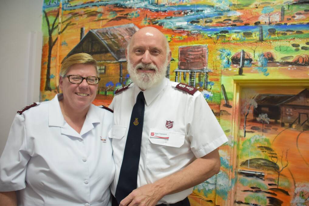 Inverell's Salvation Army officers Kaye and Peter Townsend.