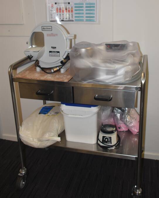 The dental moulding equipment currently must be wheeled out to the carpark to create mouth guards and dentures. 