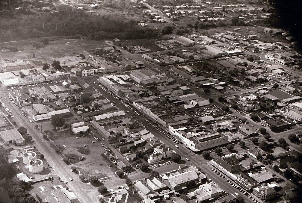 A historic photo of Inverell, taken in 1968.