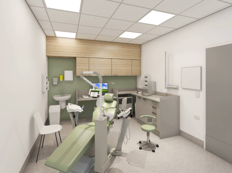 An artist's impression of the oral health area.