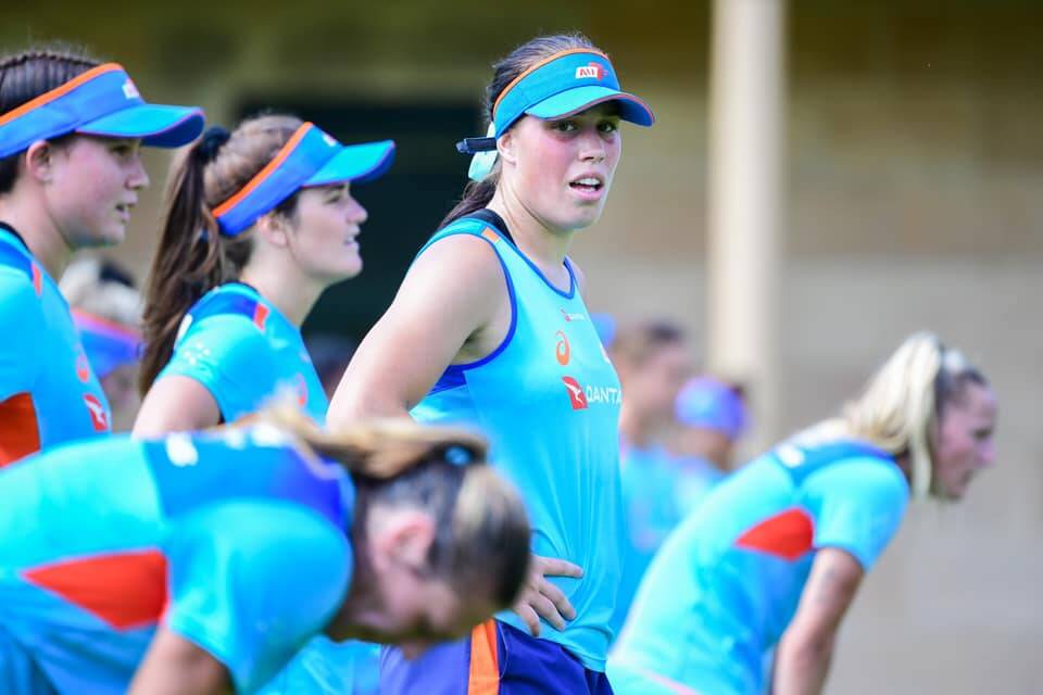 On her way up: Former Inverell Highlander Rhiannon Byers is now an Australian development player, and is hoping to secure a spot on the Sydney Sevens team. Photo by Stu Walmsley.