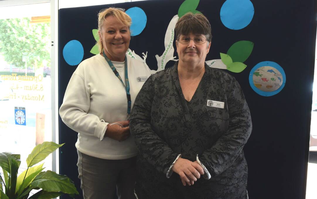 DEDICATED: Kerrianne Anderson and Vicki Higgins work with many locals affected by family violence.