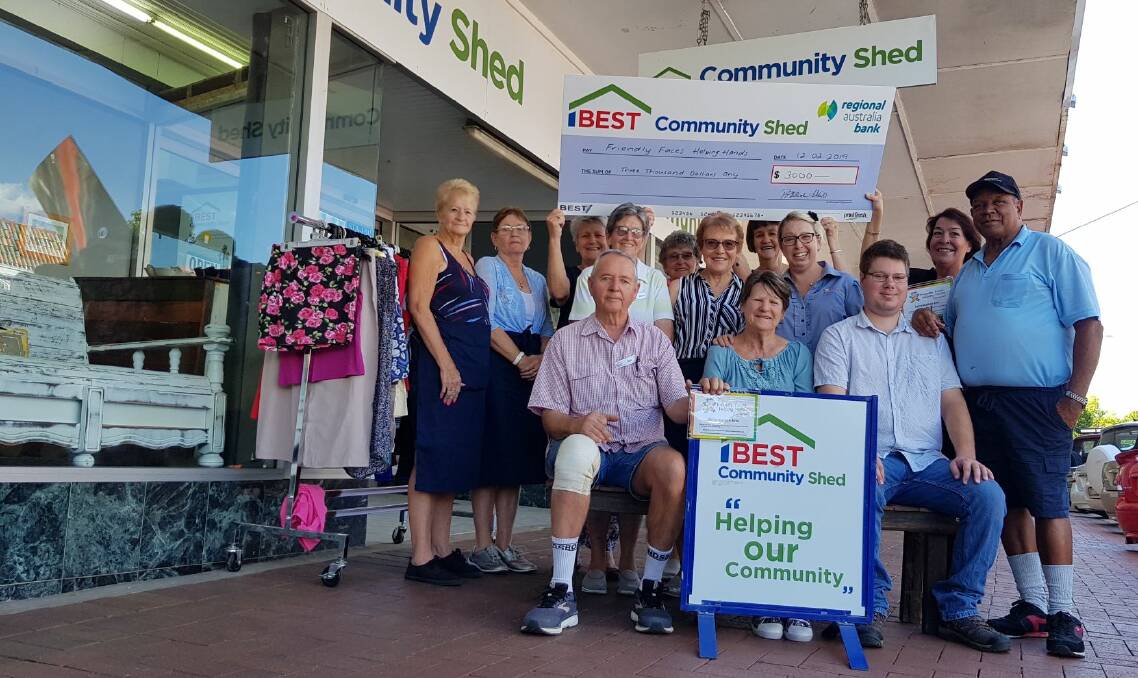 BEST Community Shed volunteers were happy to support Friendly Faces, Helping Hands.