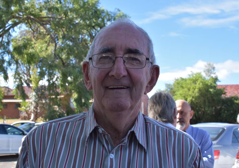 Feeling optimistic: Local Bob Bensley is thrilled to see the Inverell District Hospital redevelopment finally get off the ground. He is expected to cut the ribbon on opening day. 