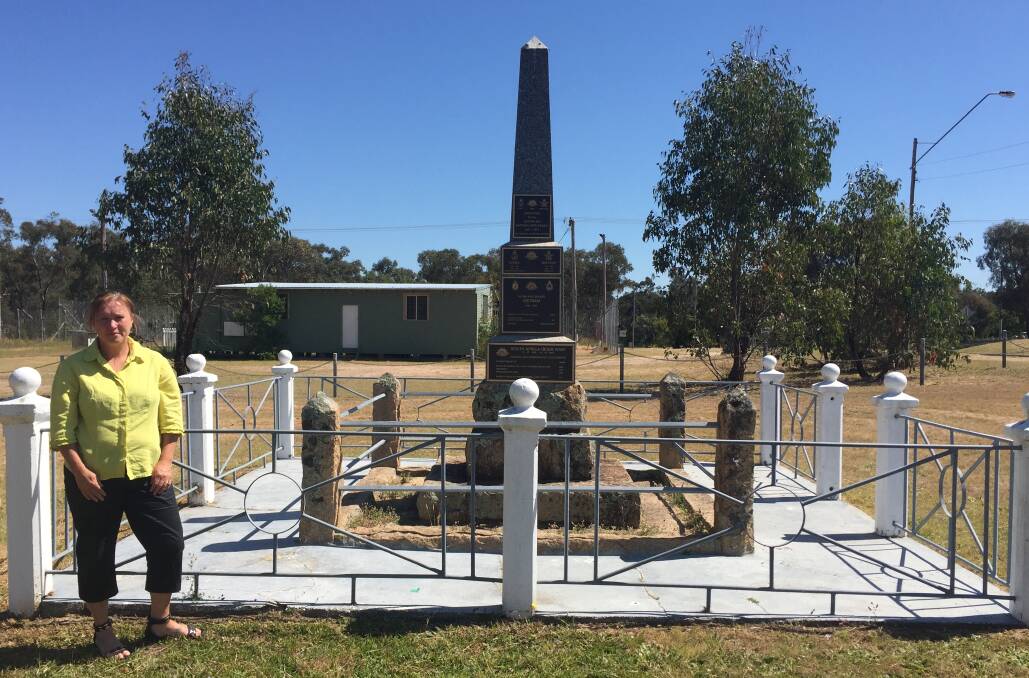 Ms Marlow noticed the sign while meeting with an archeologist to help with her latest Gilgai Trust project - restoring the war memorial. 