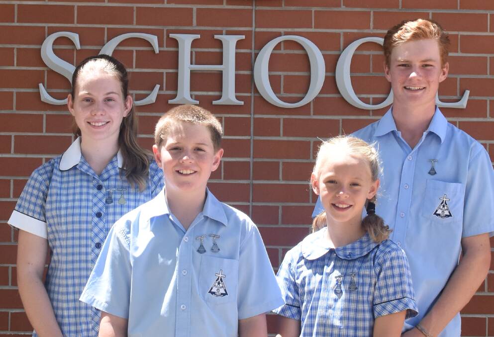 Grace Doyle, Darcy Ryan, Claire Selig and Darcy Brennan are all pleased to represent Holy Trinity School as the new student captains.