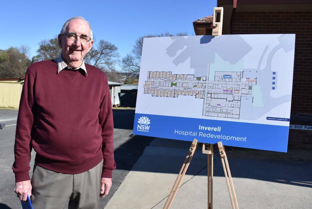 Bob Bensley is pleased to see the $60 million hospital redevelopment underway, but is concerned that it won't have all the 'bells and whistles' necessary for a growing community. 