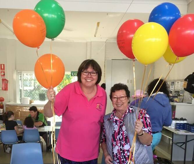 Educators Julie Emerson and Jan Hancock during last year's National Family Daycare celebrations. 