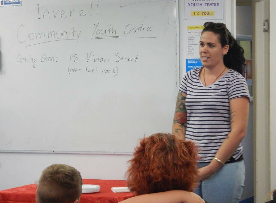 Bec Banks, who benefited from and works with Youth InSearch, a program which will run in the centre; spoke at the information night.