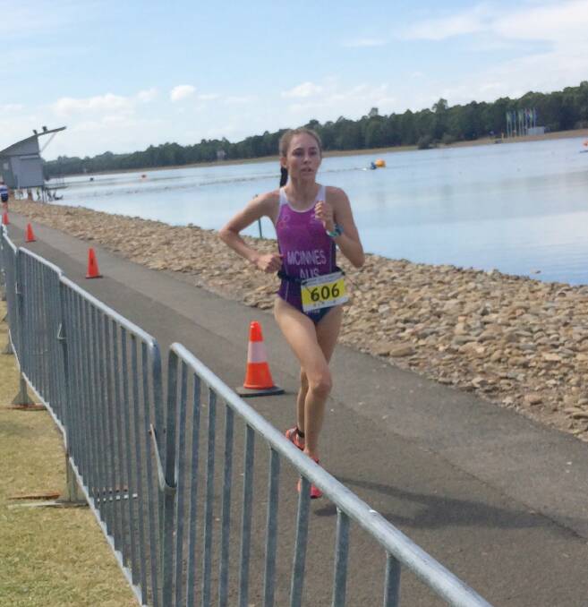 Rising star: Emma McInnes had a strong finish in the State All Schools Carnival last week. Photo contributed.
