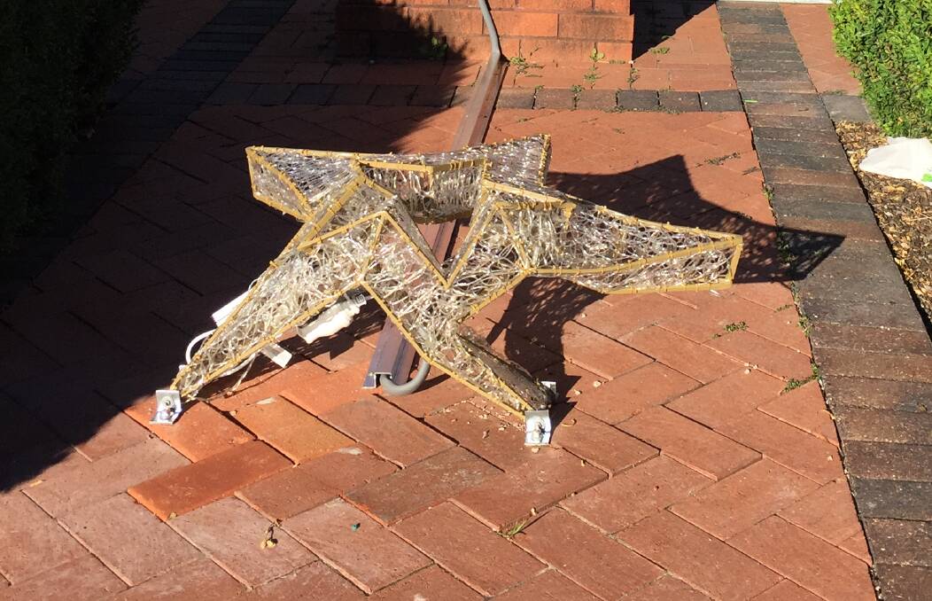 Destroyed: This is not the first time the council's Christmas decorations have been vandalised.