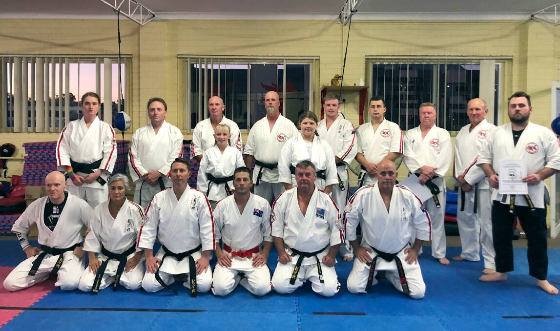 The black belt dan grading was on the Friday night, with several martial artists moving up a degree. 