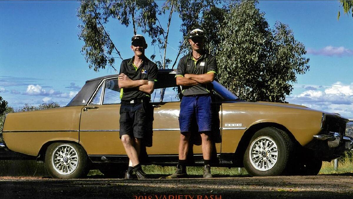 David Vidovic and Andrew Heydon have joined over 300 people in a road trip to rural towns with Variety the Children's Charity. 
