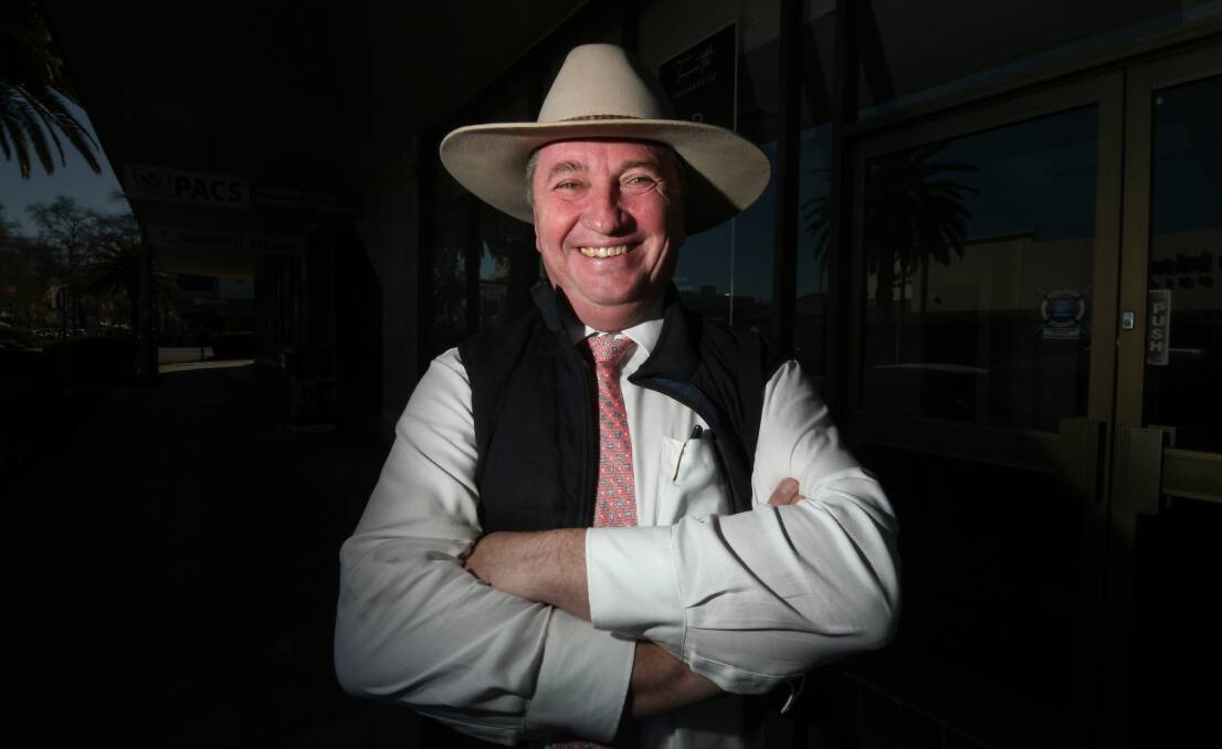 NOT INTERESTED: Member for New England Barnaby Joyce doesn't care if he's well-liked or not after a recent survey. Photo: Gareth Gardner 220721GGA12
