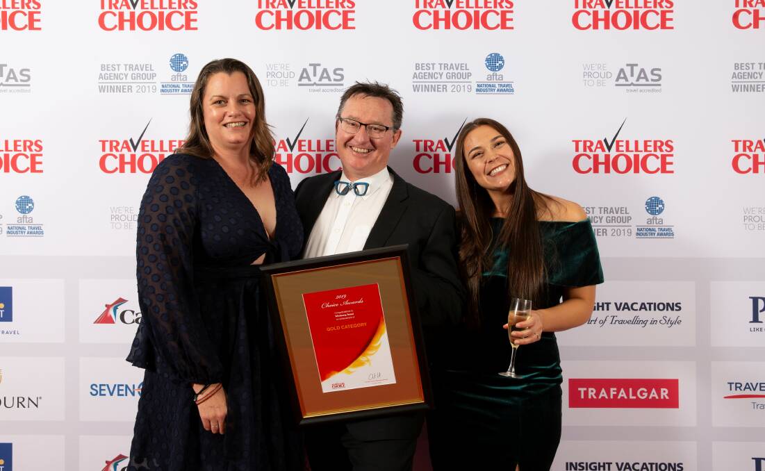 Achievement: Windsong Travel was one of just 10 Australian travel retailers presented with a Gold Choice Award in Adelaide.