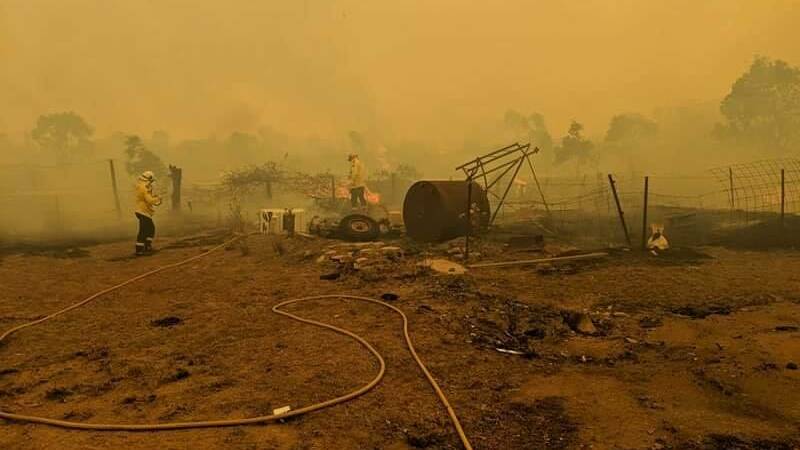 Natural disaster: Fire ripped through more than 23,400 hectares of land in February, destroying hundreds of kilometres of fence line. Photo: Ingleside Rural Fire Brigade.