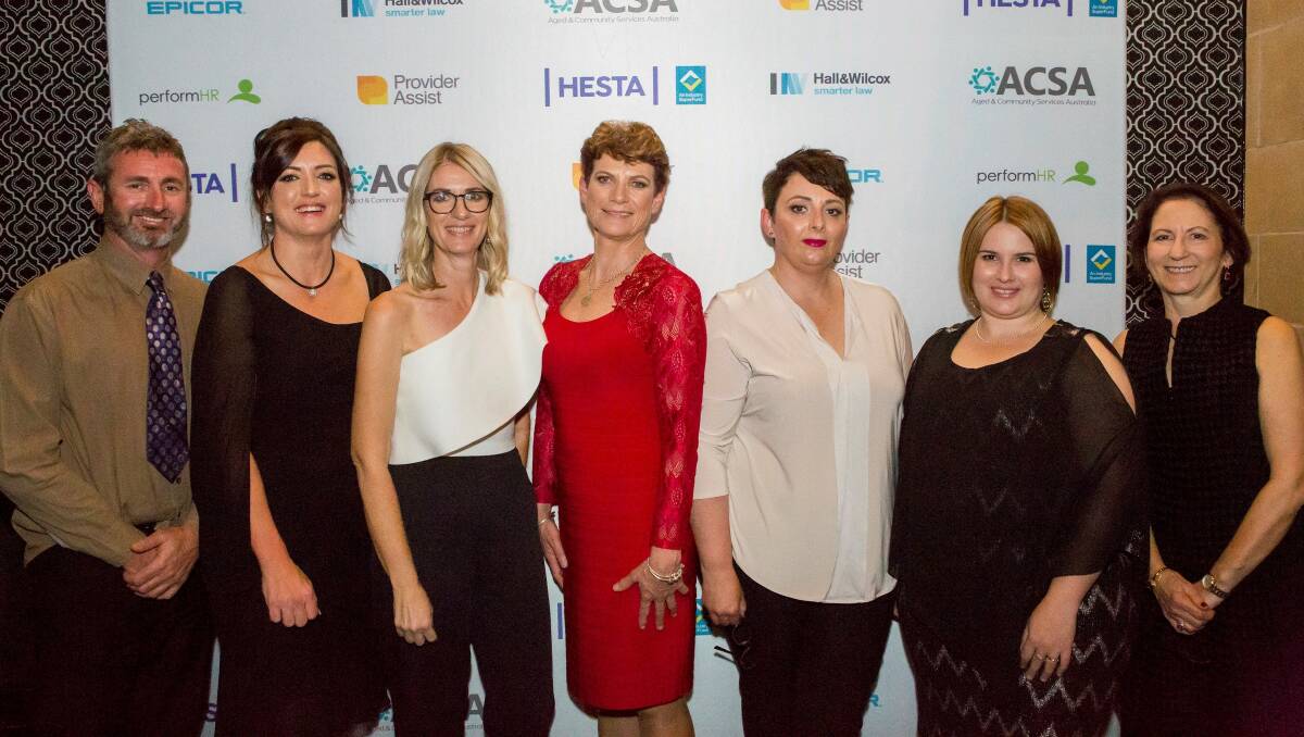 Innovation: McLean Care staff at the National Aged and Community Services Australia (ACSA) state awards last Thursday.