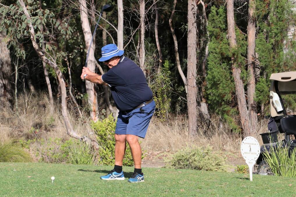 Steve Kent in action at the Inverell Golf Course. Photo: Richard Hudson.