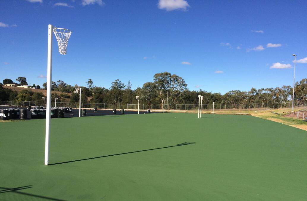 Inverell Netball Association's courts almost finished with upgrades.