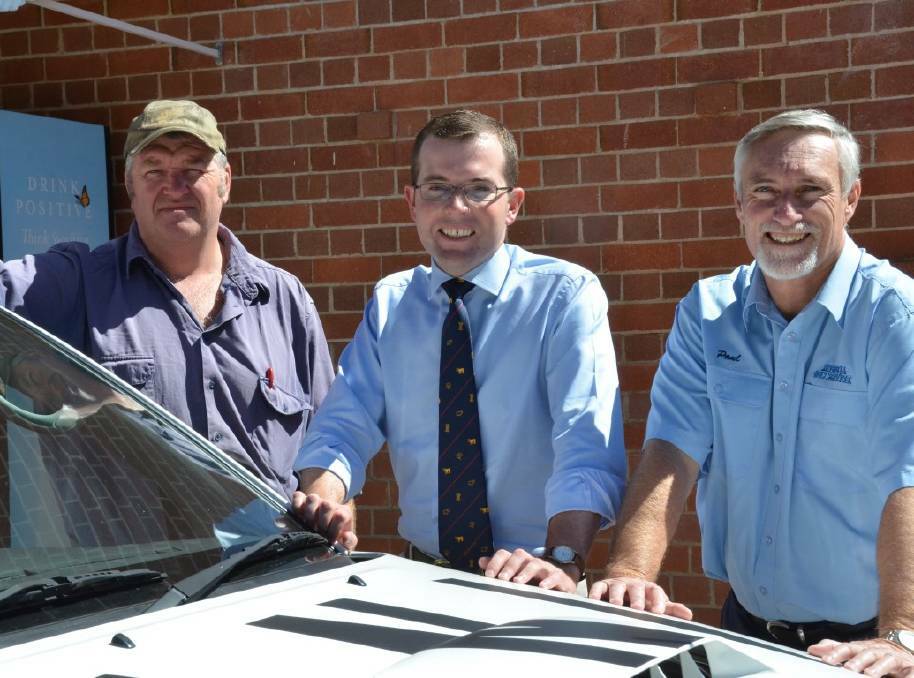 THROWBACK: Rowan O’Brien, Northern Tablelands MP Adam Marshall and mayor Paul Harmon first met in 2015 to discuss the need for a new station.