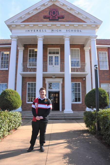 Inverell High School Year 11 student Lachlan Hampton.