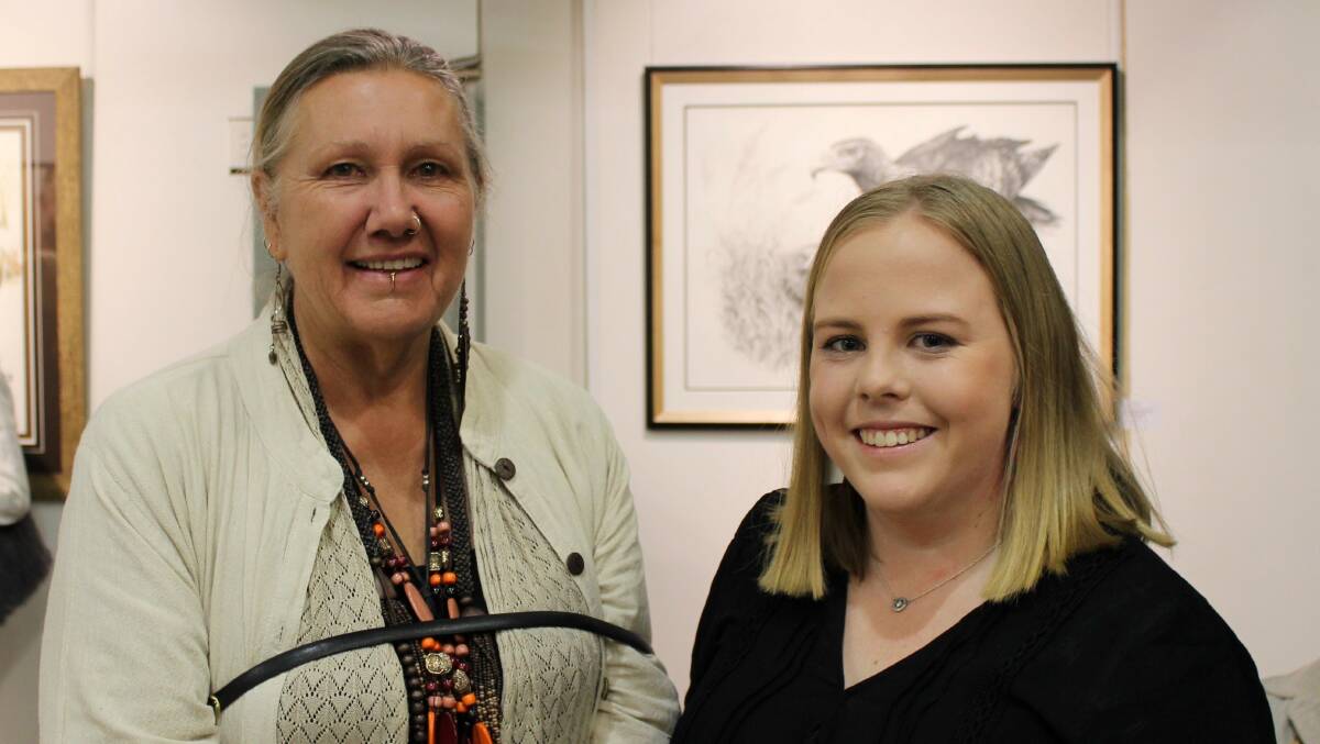 Art Unlimited: Cheree Stokes and Claire Moorhouse at the opening.