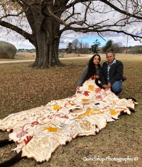 Stunning Myall Creek gathering cloak created by Elders and artists for 180th memorial
