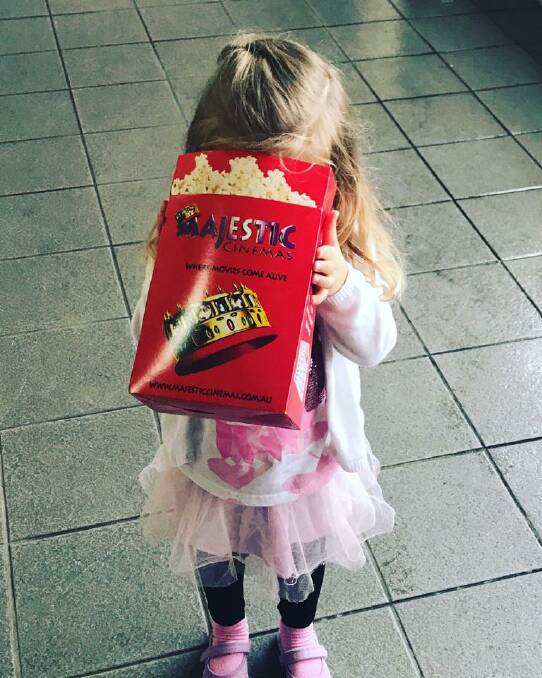 Movie snack essentials: She's not the only one who misses popcorn from Majestic Cinema. Photo: Majestic Cinemas Facebook.