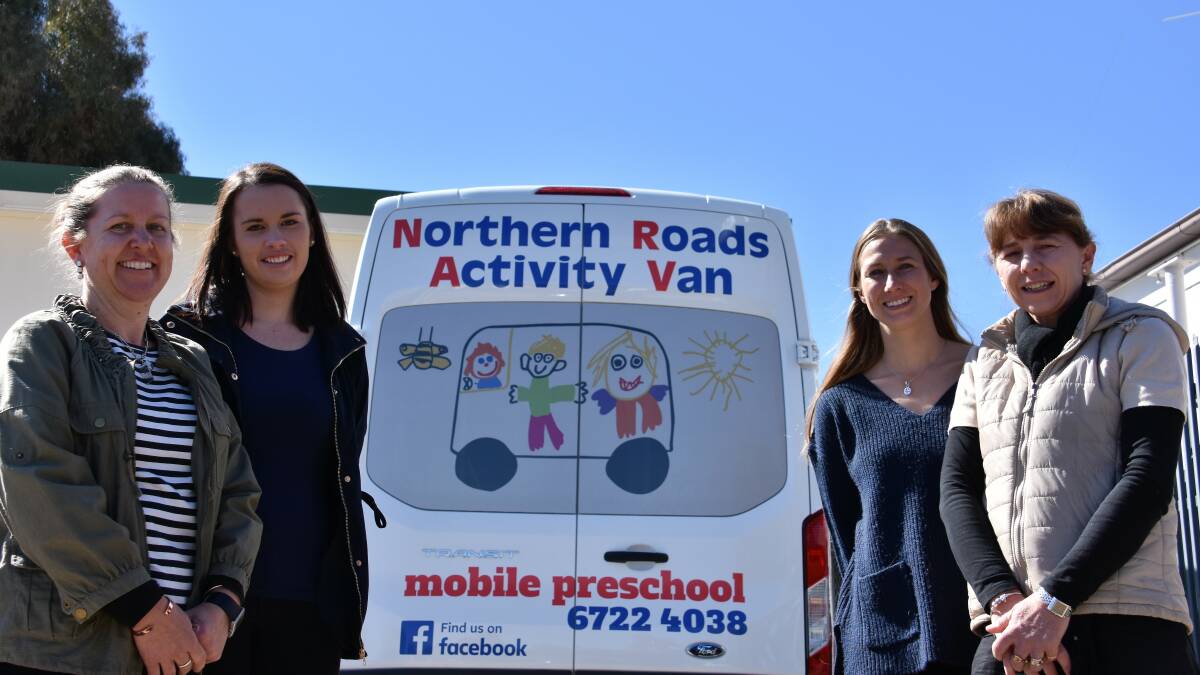 Kylie Hill, Hannah Wallis, Jodi Uebergang and Debbie Wilson are the faces behind Northern Roads Activity Van.