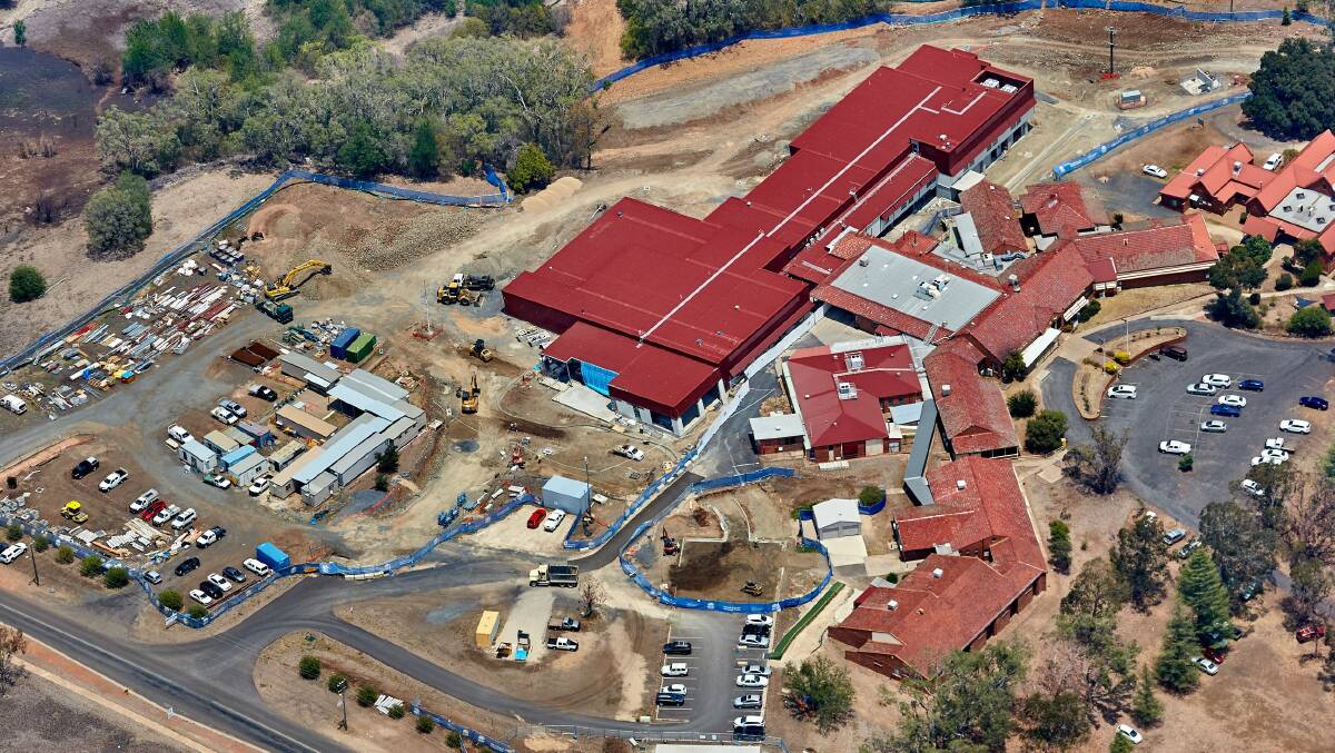 An aerial shot of the new Inverell Hospital. Photo supplied.