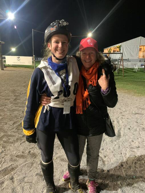 Achievement: Miranda Hodges with her mother Michele after completing her first Stirling's Crossing Tom Quilty Gold Cup. Photo: Supplied.