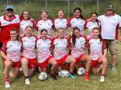 Holding their own: The Central North women's side acquitted themselves well at the Mick "Whale" Curry Memorial Rugby Sevens on Saturday.