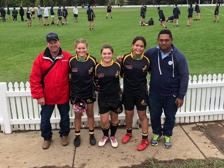 Tevaga (second from right) at the tournament that started it all - the Canberra Grammar School Tournament.