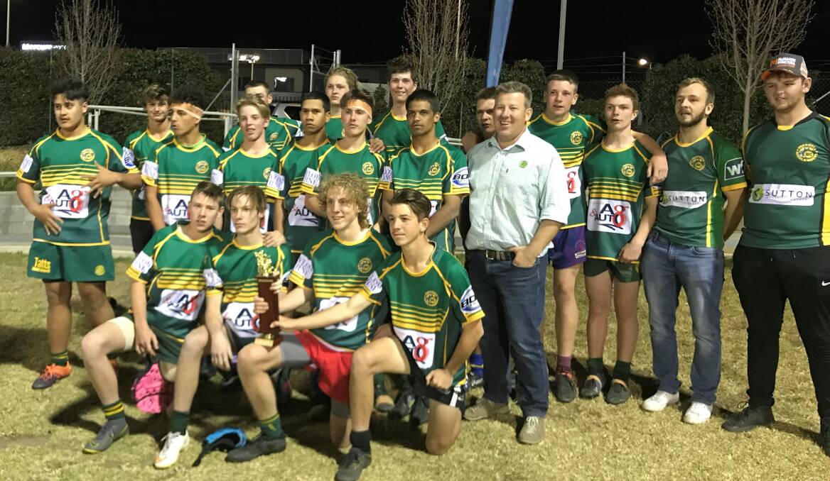 PREMIERS: Inverell Highlanders are the under-16s premiers after a 21-19 win over Farrer in the grand final. Photo: supplied.