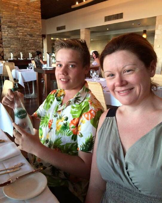 MEMORIES: Me - wearing a very questionable shirt - and my step-mother while on holiday in 2015. 