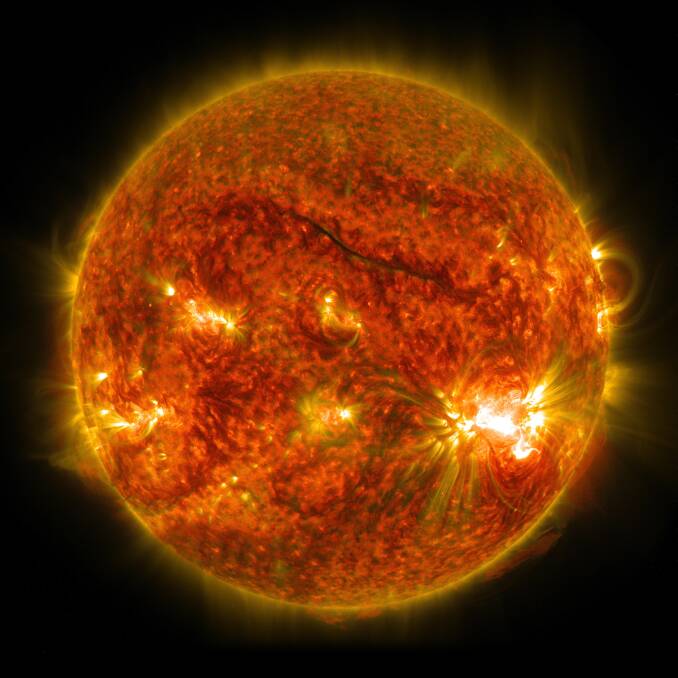 An image of the sun from 2014 taken with NASAs Solar Dynamics Observatory. Picture: NASA/SDA