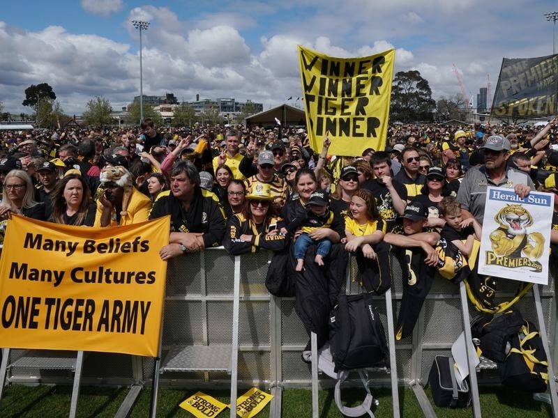 AFL premiers Richmond are gratified by the continued support of fans during the COVID-19 pandemic.