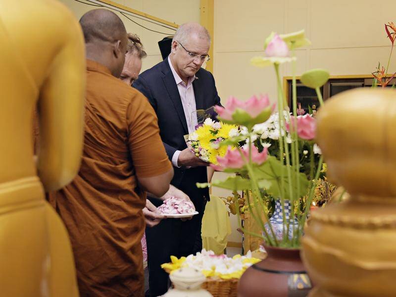 Prime Minister Scott Morrison attended a service for victims of the Easter Sunday bombings.