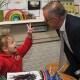 Labor leader Anthony Albanese visited a childcare centre in the Sydney electorate of Bennelong.