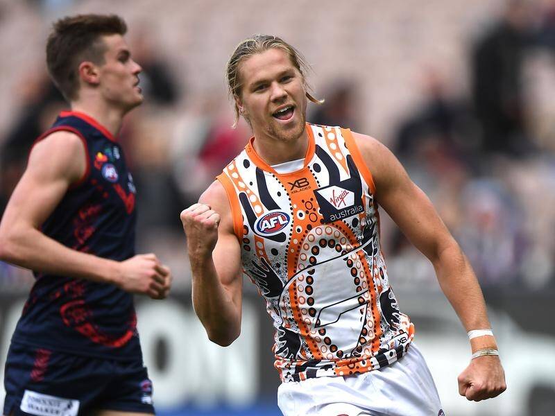 Harry Himmelberg scored five goals for GWS in their comfortable win over the Demons.
