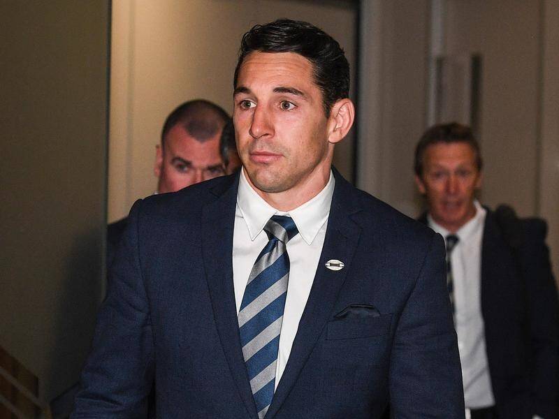 Melbourne's Billy Slater left his judiciary hearing cleared to play in the NRL Grand Final.